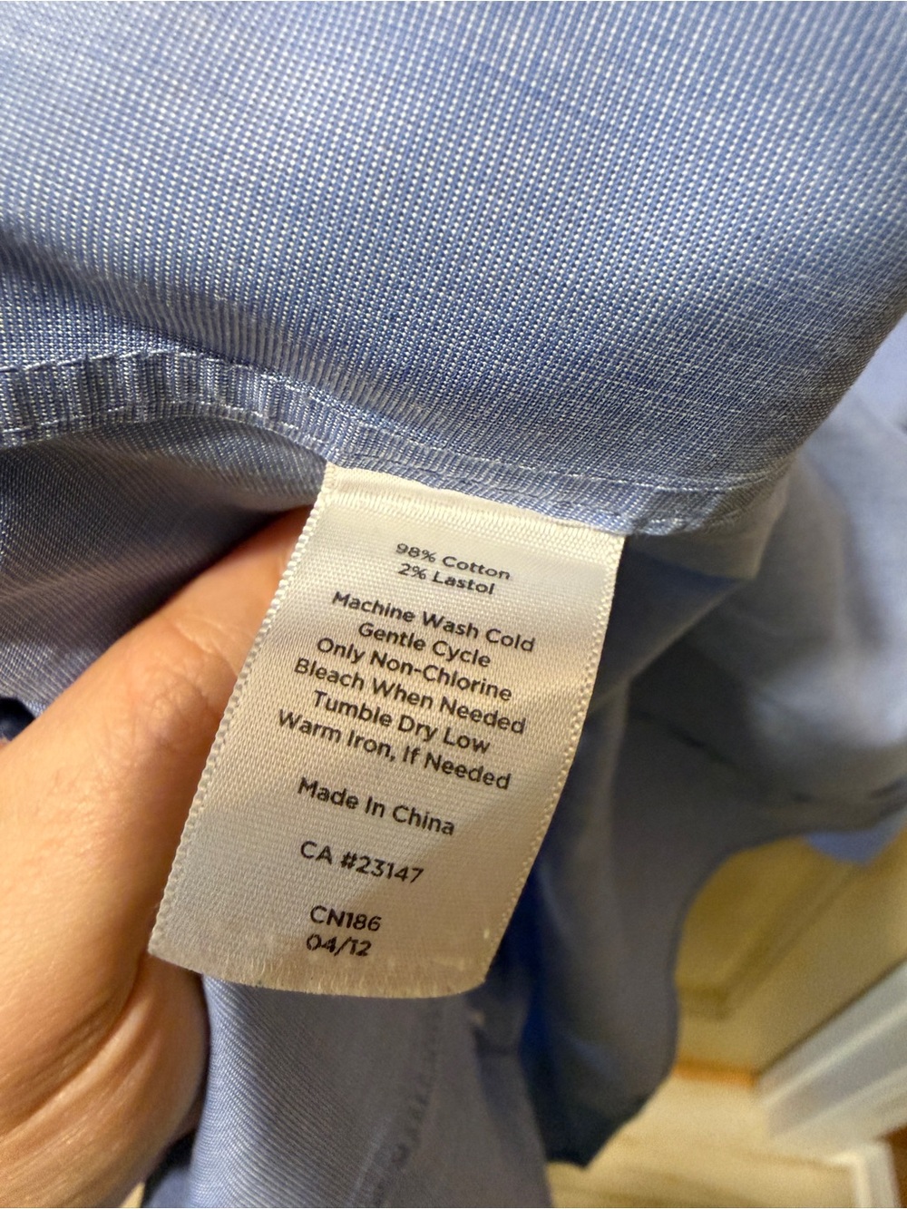 Structured Talbots classic blue button down - Picture 5 of 5